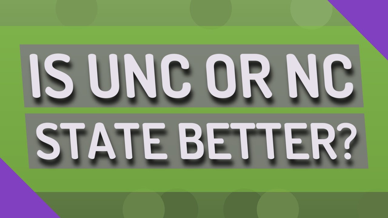 Is UNC Or NC State Better? - YouTube