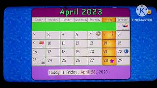 Starfall: The "April 10, 2023" Calender