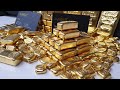 mega collection of gold bullion bars 😲