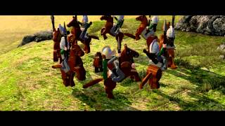 LEGO Lord of the Rings :: funny 'Riders of Rohan' scene