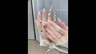 宫廷护甲甄嬛传熹妃回宫甄嬛同款超长古代宫廷风手工穿戴甲#nail art