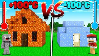 +100°C HAUS VS. -100°C HAUS in Minecraft