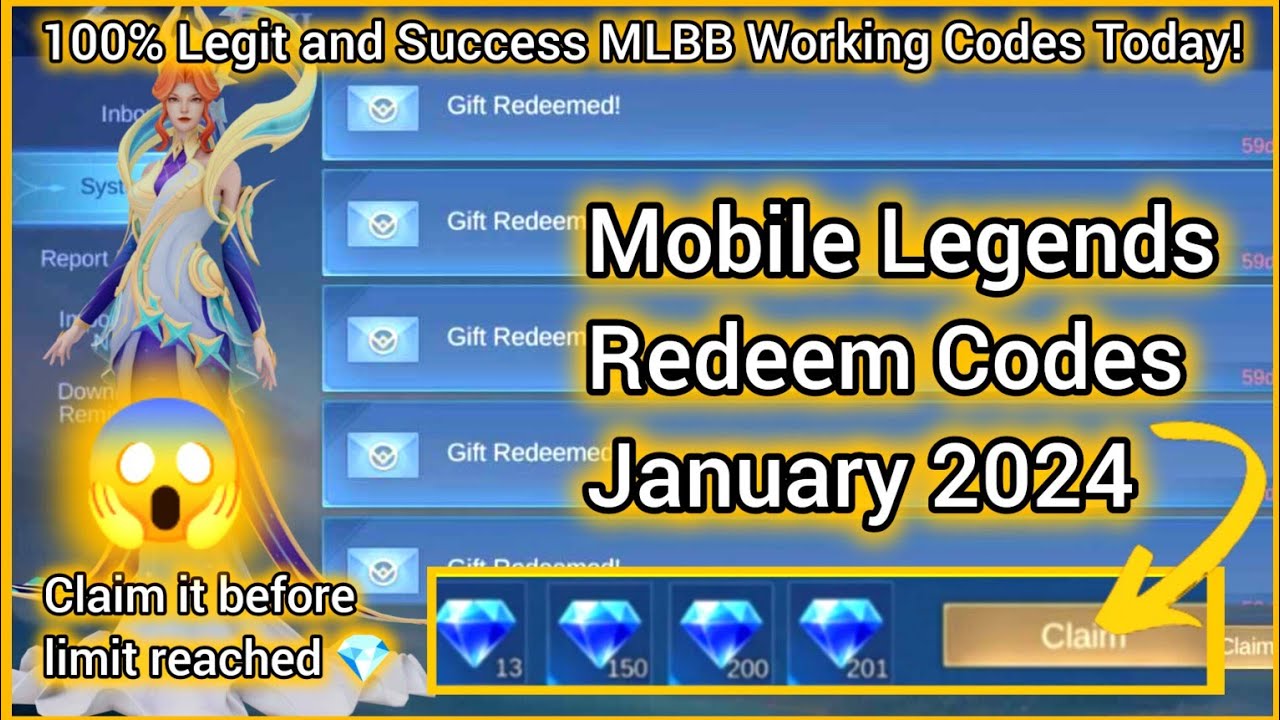 💎 Mobile Legends Redeem Codes January 22, 2024 - MLBB Diamond Codes ...