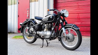 1965 BMW R27 riding