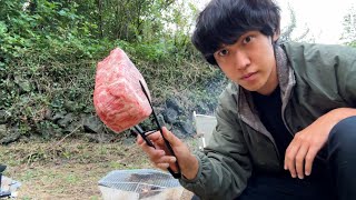 100万人祝いに最高級ステーキでBBQしました