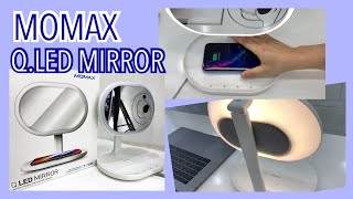 MOMAX Q.Led Mirror UNBOXING | Wireless Charger \u0026 Bluetooth Speaker | Jen VLOG