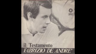 Fabrizio De André - Il testamento (versione singola inedita 1968) [HD audio]