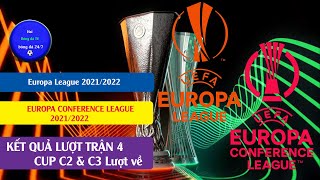 TIN BÓNG ĐÁ Kết quả Lượt về Cup Europa League, Europa Conference League - Vòng Bảng lượt trận thứ 4