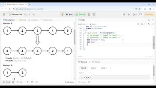 Leetcode problem 206 Reverse linked list (JavaScript)