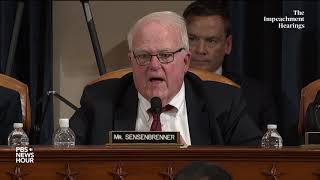 WATCH: Rep. Sensenbrenner’s full questioning of Jonathan Turley | Trump's first impeachment
