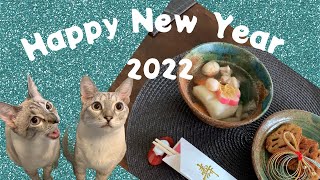 南国でもお正月はお雑煮が食べたい！【保護猫兄妹inマウイ】Mom made a traditional Japanese food OZONI for New Year's