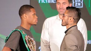 DEVIN HANEY AND JORGE LINARES HAVE ICE COLD FACE OFF IN LAS VEGAS!