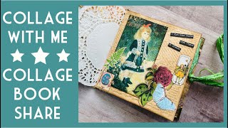 Collage With Me • Collage Book Show & Tell • #collage #gluebook #junkjournal #collaging #papercraft