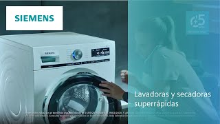 Lavadoras y secadoras superrápidas | SIEMENS