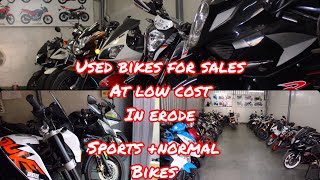 Erode second hand bike market|₹20k முதல்|premium bikes available|low cost bikes|Msk bikes#erodebikes