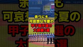 余りにも可哀想な今夏の甲子園予選の大誤審3選#shorts #野球 #野球ネタ #甲子園 #予選 #誤審