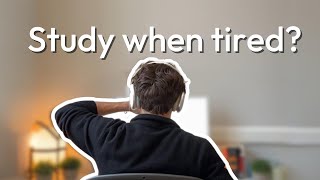How to STUDY WHEN TIRED after school // tips, tricks and methods