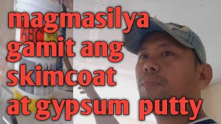 OFW HOUSE STORY/How to apply  GYPSUM PUTTY and SKIMCOAT on drywall ceiling