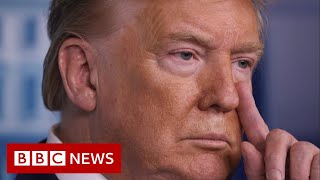 Coronavirus: Trump tells Americans to avoid public spaces - BBC News