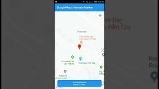 GoogleMaps Marker animation flutter