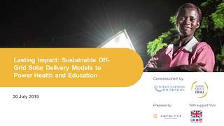 Webinar: How to make solar systems in clinics and schools in Africa and Asia more sustainable?