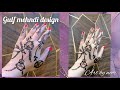 Gulf mehndi design by noor | simple mehndi art by noor - #mehndi #shorts #heena #easy #design #yt