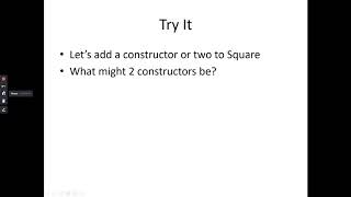 Intro to OOP Part 3 Constructors
