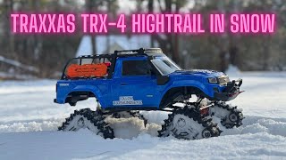 Traxxas Trx-4 Hightrail In snow❄️