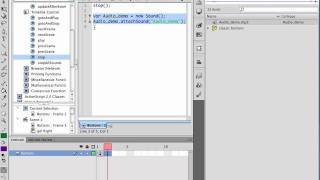 Adding ActionScript 2 Audio Controls in Flash CS5
