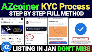 AZcoiner KYC Verification Process Step By Step Full Tutorial | AZcoiner Mining App Withdrawal