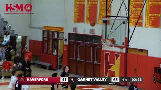 Garnet Valley @ Haverford Varsity Boys Basketball