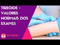 Tireóide - valores normais dos exames | Dr Jônatas Catunda