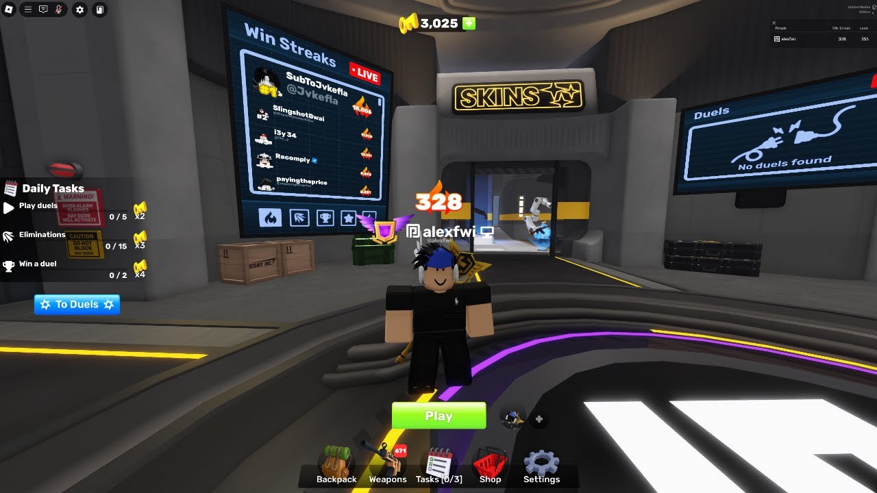 Grinding Win Streak Roblox Rivals Youtube