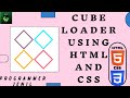 CUBE ROTATE ANIMATION USING PURE HTML AND CSS (PROGRAMMER JENIL)