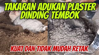 Cara membuat Adukan Plesteran Dinding yang Benar