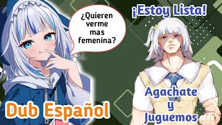 Gura te enseña sus placeres femeninos [Hololive Clips / Esp Sub]