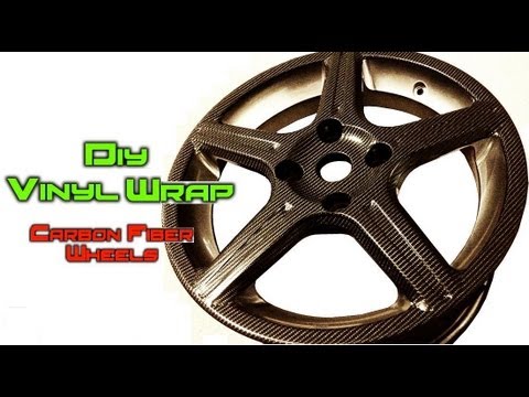 DIY Vinyl Wrapping ★ How To Carbon Fiber Car Wheels / Rims ★ - YouTube