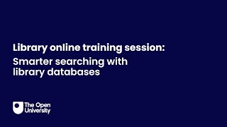 Smarter searching with library databases