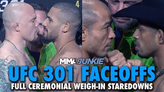 UFC 301 Full Fight Card Faceoffs From Brazil | Ceremonial Weigh ins