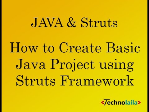 How To Create Basic Java Project Using Struts Framework - YouTube