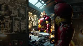 MARVEL IRON CAT vs Wolverine   #cat #supercattales #ai #animation #marvel #ironman #wolverine