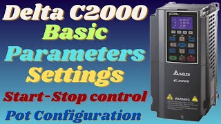 delta c-2000 vfd Basic parameters \\\\  C2000 programming tutorial