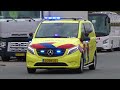 Dutch ambulances responding in Amsterdam compilation