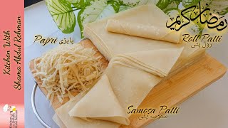 Homemade Samosa Patti Roll Patti And Papri Recipe | Ramadan 2024 Special Recipe | Kitchen With Shama