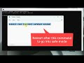 Boot into Safe Mode via Command Prompt in Windows 11