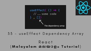 React | MALAYALAM TUTORIAL | 33 - useEffect Dependency Array #react #useeffect #useeffecthook