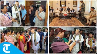 Amit Shah reviews security in Manipur, meets members from Meitei and Kuki communities