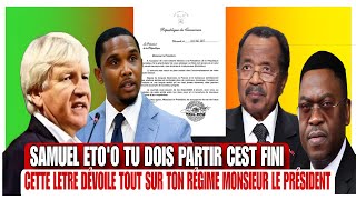 C'EST TERRIBLE ! Samuel Eto'o dépose sa démission à Paul Biya : Lettre inattendue au bureau de Biya