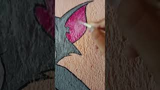 Tom and Jerry wall painting 🖌️🎨. #artandcraft #art #colourdrawing #sketchart #sketchbookart #artist