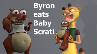 Byron eats Baby Scrat!